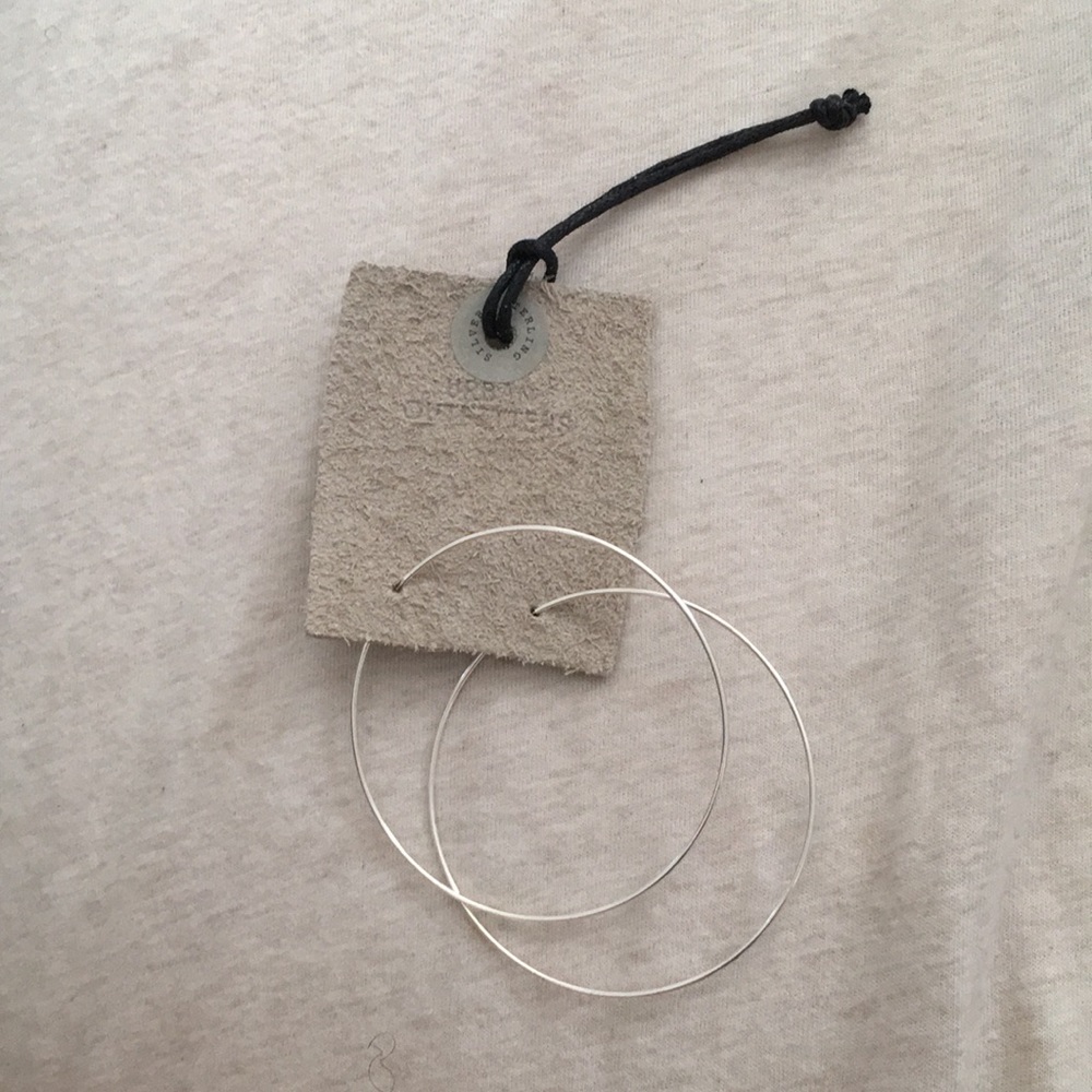 Silver hoop earrings